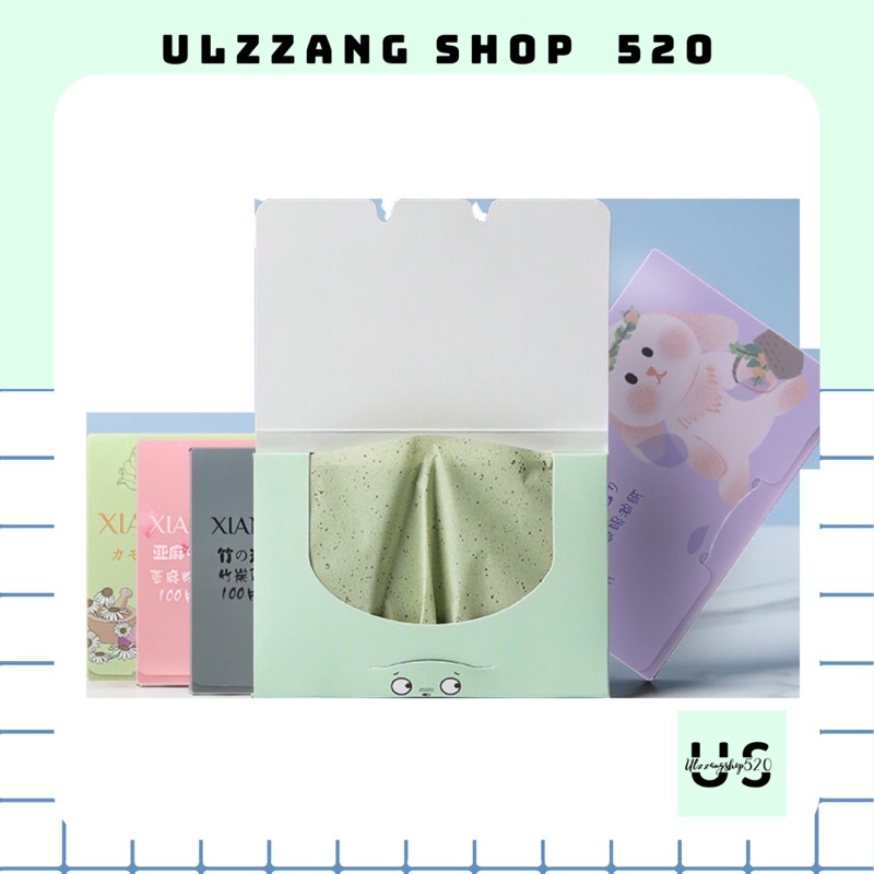 Giấy thấm dầu làm sạch dầu nhờn và bụi bẩn 100 tờ Ulzzangshop520