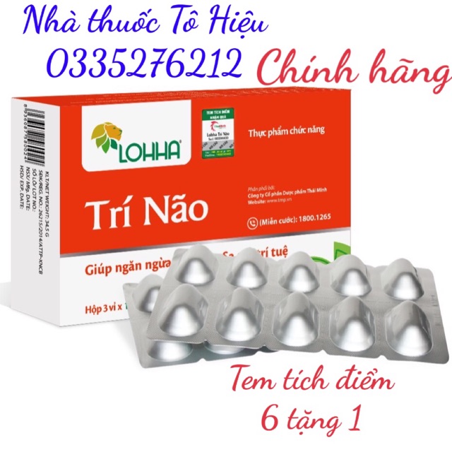 Lohha Trí Não (Chính hãng)- Hỗ trợ triệu chứng sa sút trí tuệ, teo não