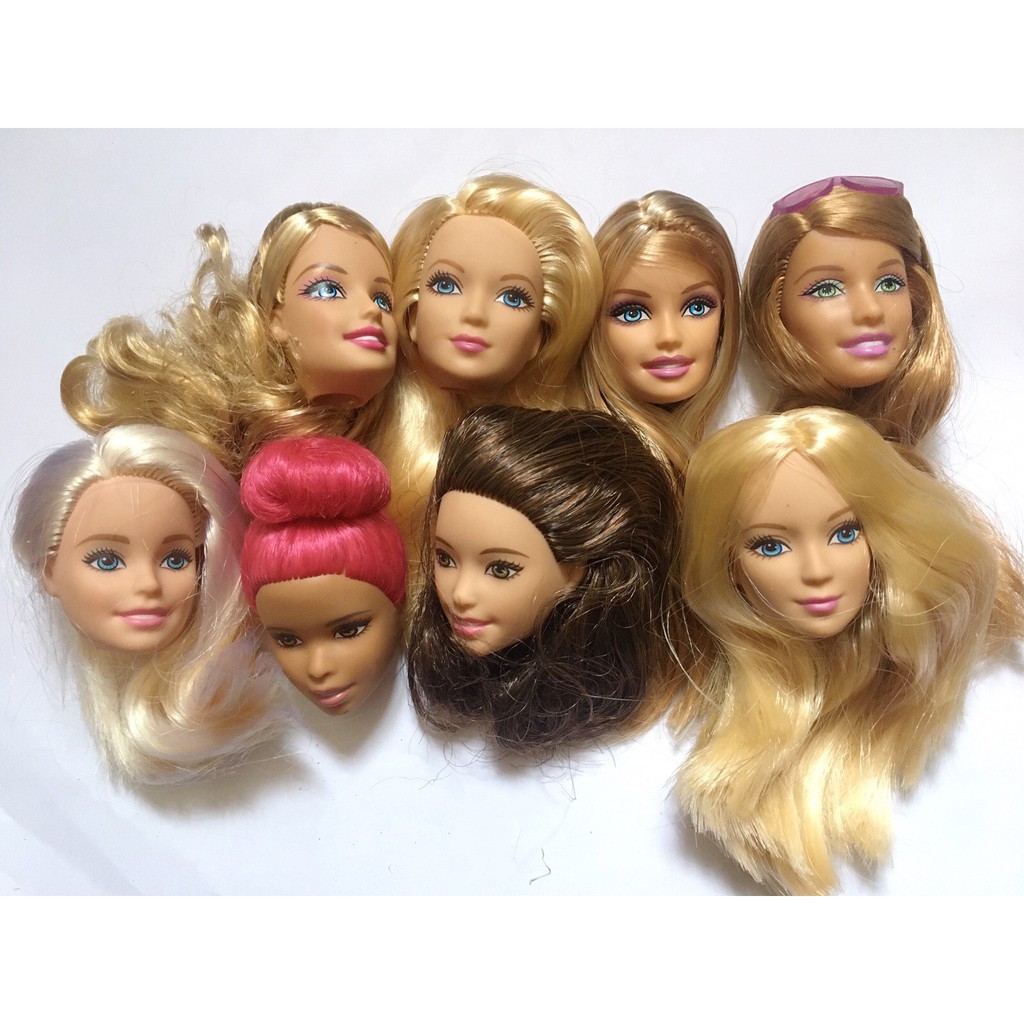 Head barbie chính hãng xuất dư, đầu búp bê 150k