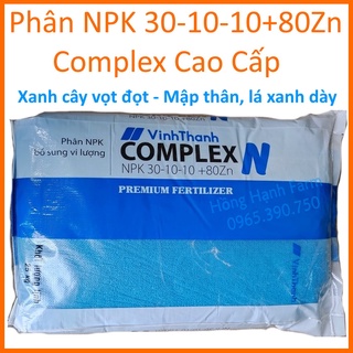 (500g) Phân Bón NPK 30-10-10+TE Cao Cấp dạng Complex, giúp xanh cây vọt đọt