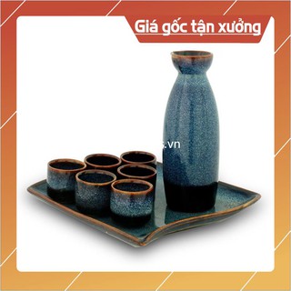 Ấm chén Sake men hỏa biến