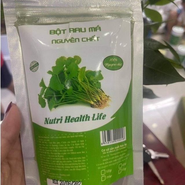Bột rau má sấy lạnh nguyên chất gói 100g