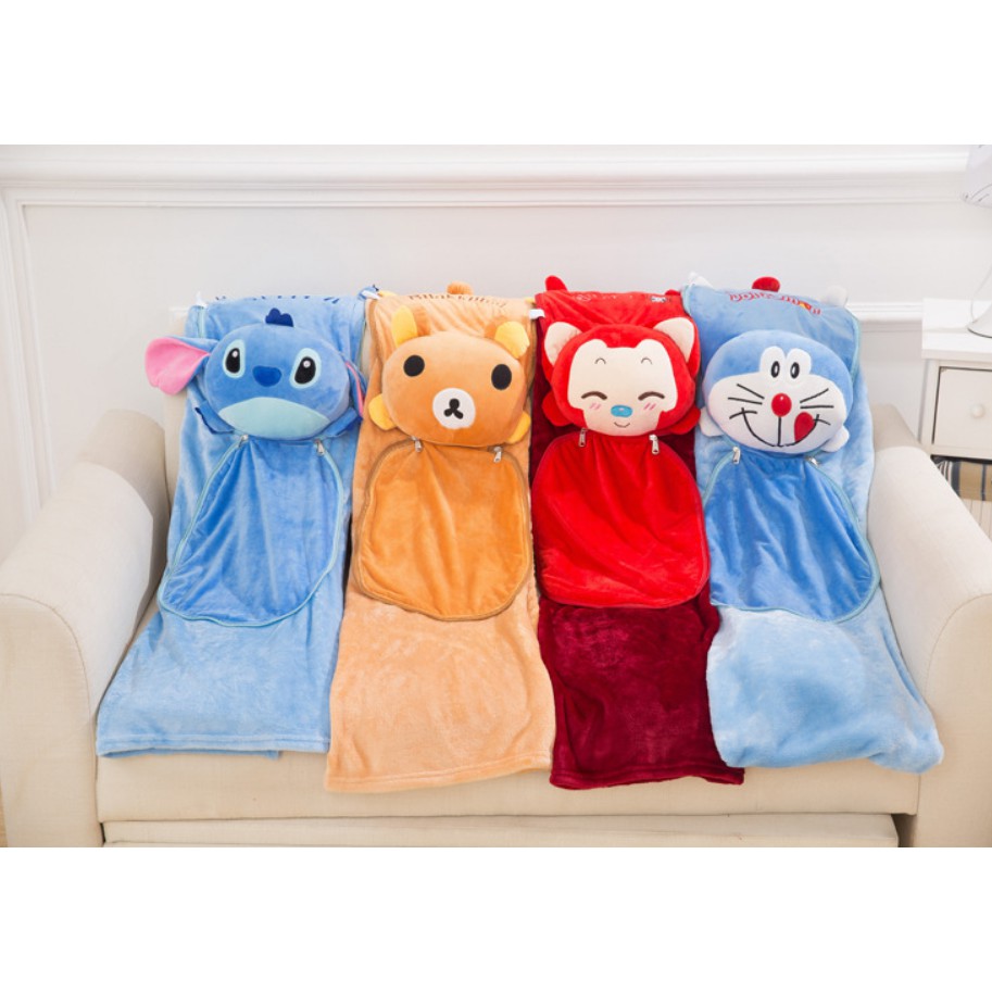 Bộ Chăn Gối 3 Trong 1 Hình Totoro / Hello Kitty / Hello Kitty / Hello Kitty Xinh Xắn