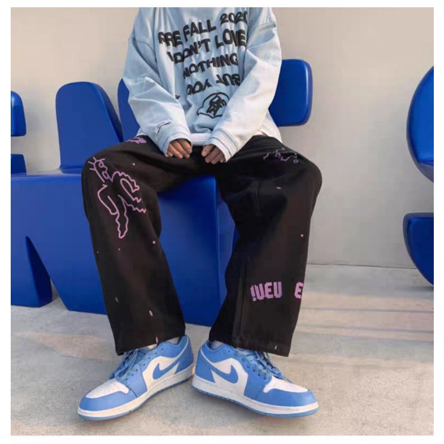 QUẦN JOGGER NAM NỮ FORM RỘNG ỐNG SUÔNG IN NHIỀU HÌNH HOẠT GOPI HÌNH SIÊU CUTE - CHẤT VẢI NỈ MỀM MỊN DỄ MIX ĐỒ