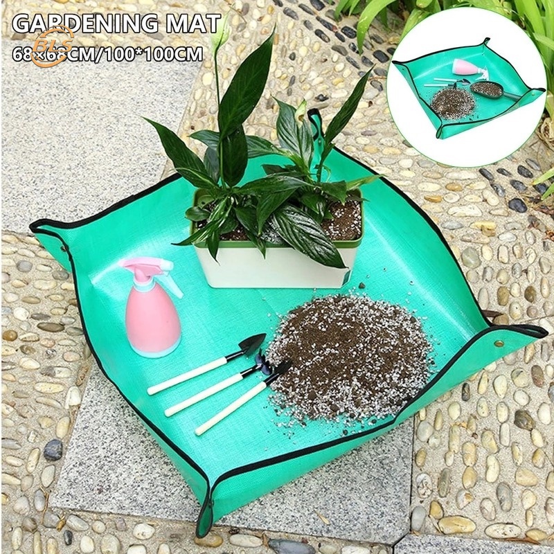 Tấm lót chậu làm vườn có thể gấp lại tiện dụng cho trồng cây bonsai/ cây cảnh xanh trong nhà đa chức năng