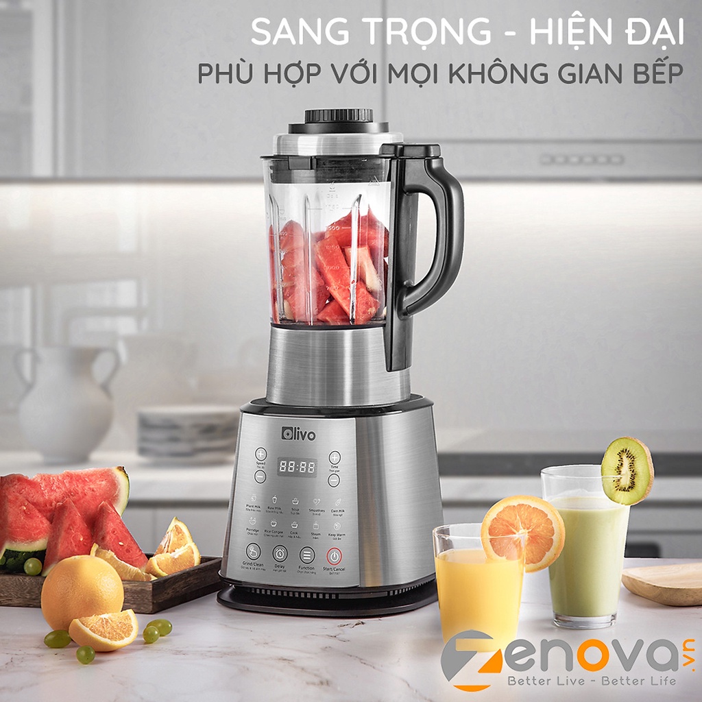 Máy Làm Sữa Hạt OLIVO X20, Công Suất Cực Lớn 1800W, Dung Tích 1,75L, Bảo Hành Chính Hãng 2 Năm