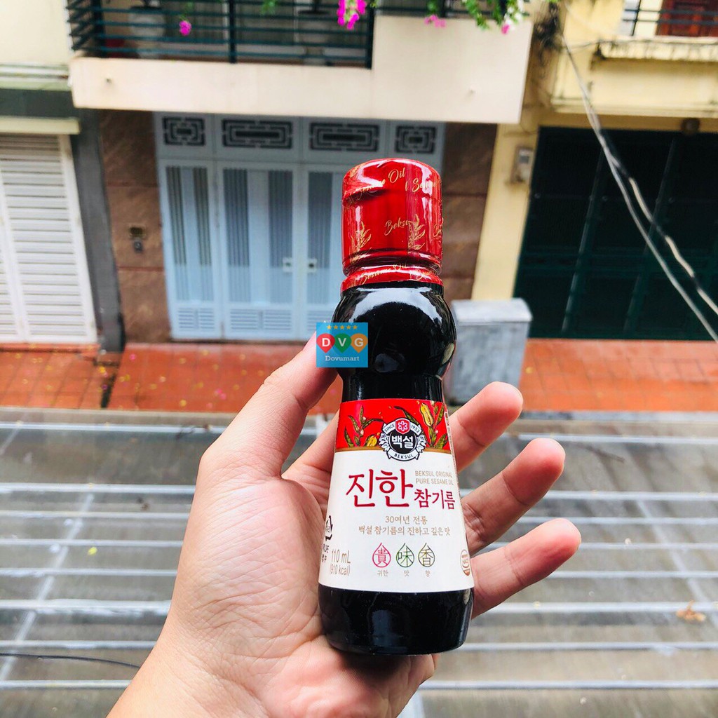 Dầu Mè Hàn Quốc Beksul Chai 110 ml