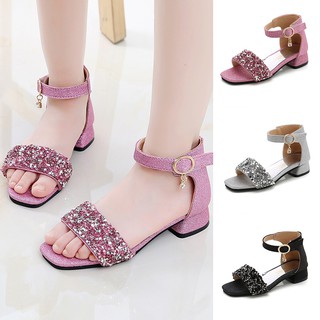 Children Infant Kids Baby Girls Bling Sequins Roma Dance Princess Shoes Sandals