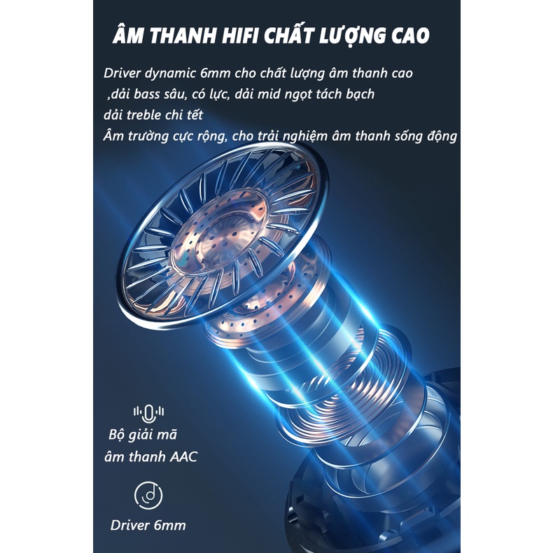 Tai nghe tws M9, bluetooth 5.0, âm thanh hifi, tai nghe kiêm sạc dự phòng, tích hợp đèn pin, có màn hình LED hiển thị