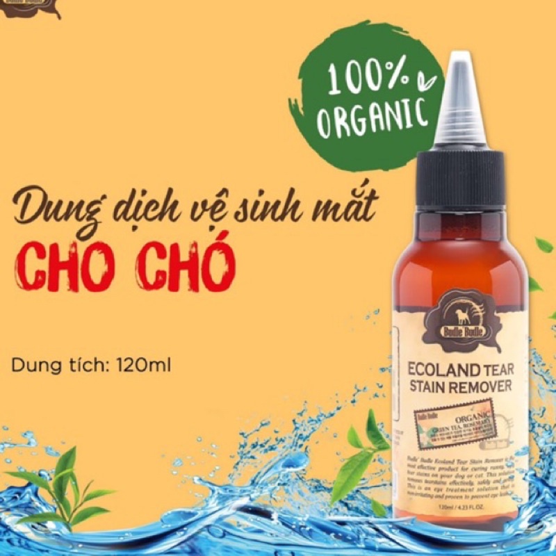 DUNG DỊCH VỆ SINH MẮT BUDDLE BUDDLE DÀNH CHO CHÓ ( XUẤT XỨ HÀN QUỐC )