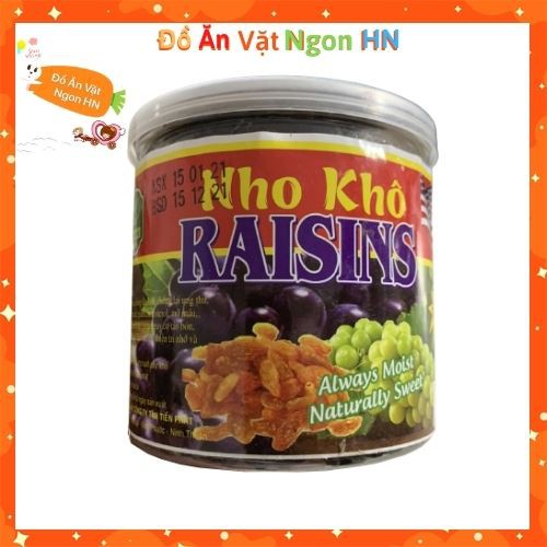 Hộp Nho Khô Raisins Đồ Ăn Vặt Ngon Ngọt Tốt Cho Sức Khỏe