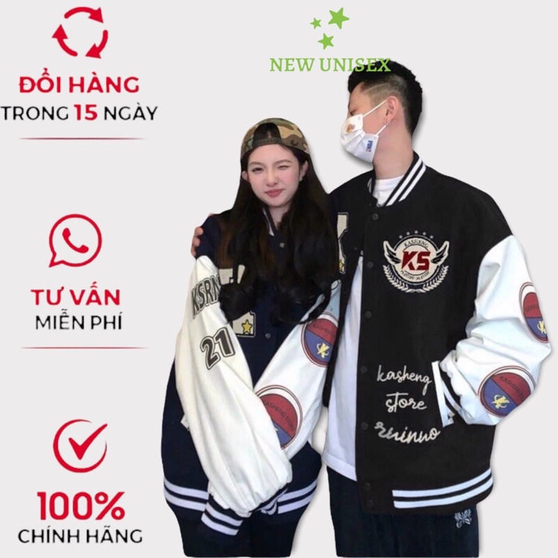 Áo Khoác Bomber Nữ Chất Nỉ Pe Sịn Sò, Form Unisex, Hình In Đẹp, Kiểu Rộng Mặc Đẹp Thoải Mái [NEW UNISEX]
