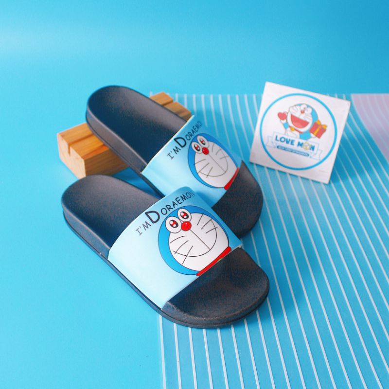 DÉP QUAI NGANG DORAEMON MÀU XANH DỄ THƯƠNG