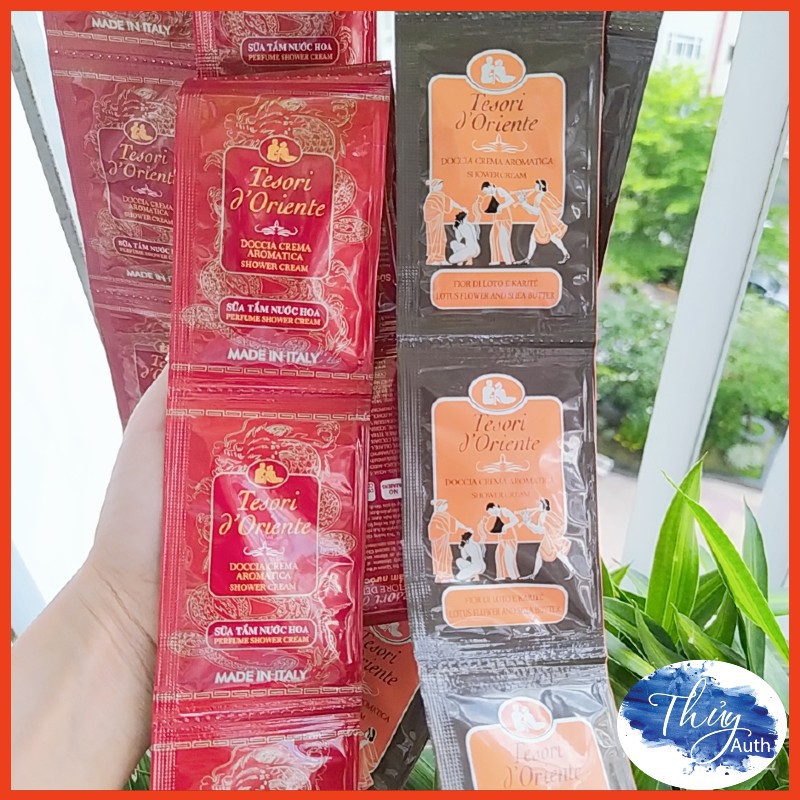 [ Hàng Mẫu Thủ ] Combo 12 Gói Sữa tắm Nước Hoa Lưu Hương Tesori D'Oriente  7ml | BigBuy360 - bigbuy360.vn