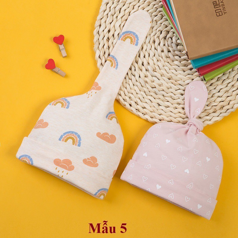 Sét mũ đuôi gút xinh xắn cho bé