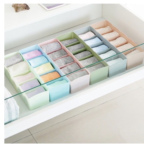 Hộp Đựng Đồ Lót, Vớ Tất, 5 Ngăn Đa Năng Tiết Kiệm Không Gian - Khay đựng phụ kiện, Mỹ Phẩm 88102