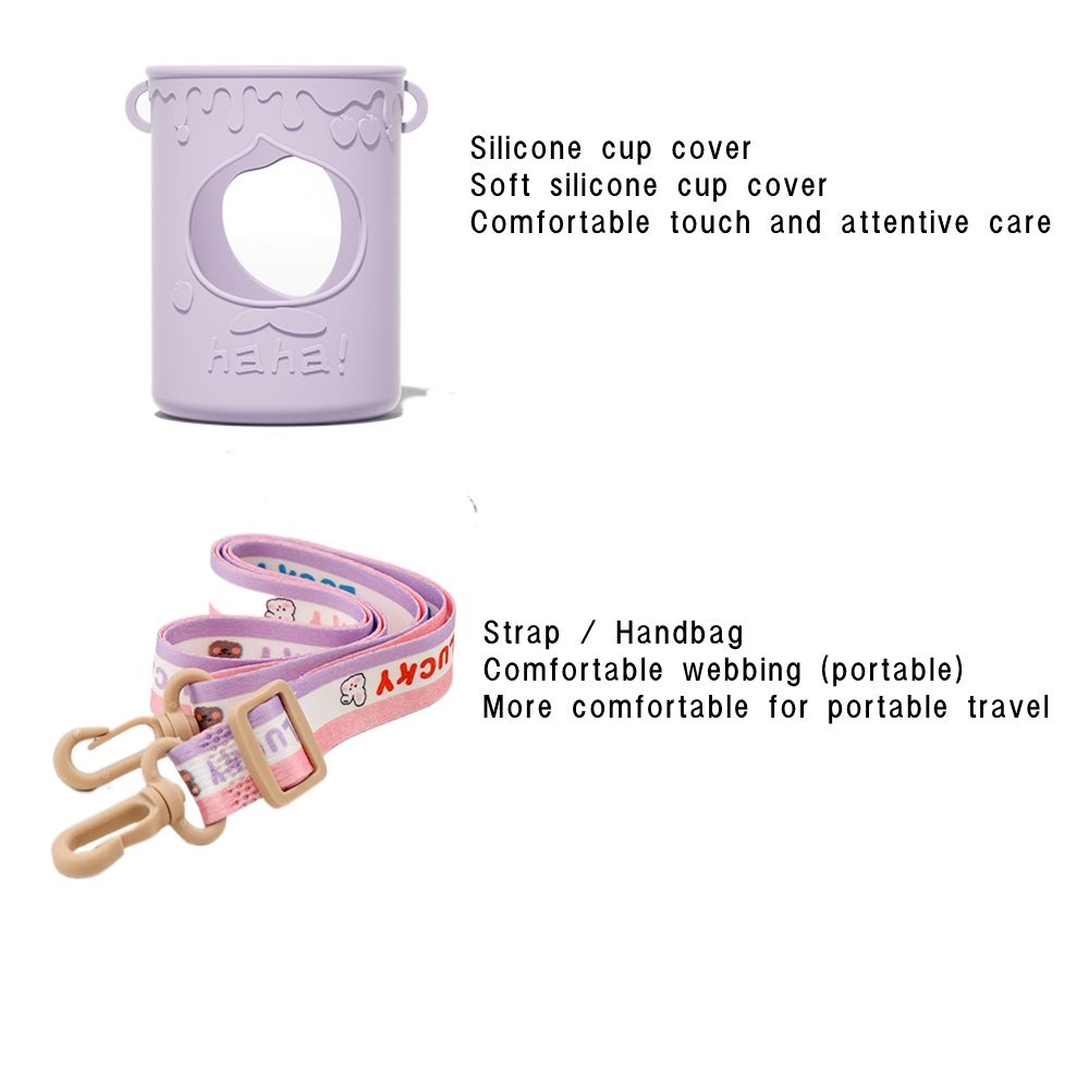 PISTA Bình Nước Silicone Cách Nhiệt Dung Tích Lớn 500ml