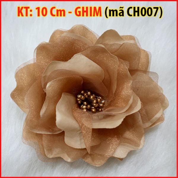 SHOPPRO - PHỤ KIỆN GHIM CÀI - TRÂM CÀI ÁO - Tag Hoa Cài Áo Váy Handmade Kiểu Có Trâm Cài Áo Váy Nhiều Màu 10 CM CH007