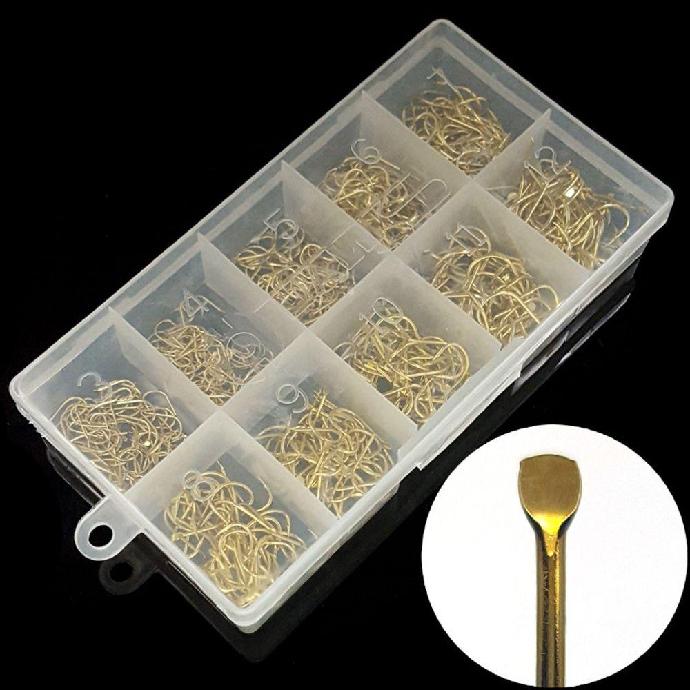 Suyo 500 cái lưỡi câu mồi hộp mồi câu cá không gỉ / cá chép / nước ngọt bộ dụng cụ câu cá