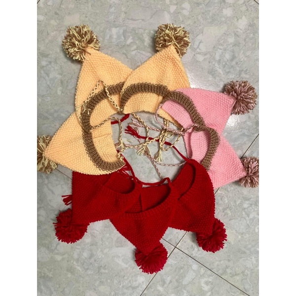 mũ len hạt gạo cho blythe doll