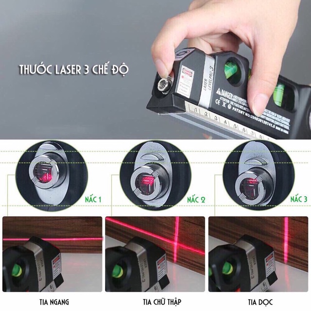 Thước laser 4in1 đa năng