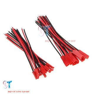 5 Cặp Dây Nối JST 2P (Cặp Đực-Cái)