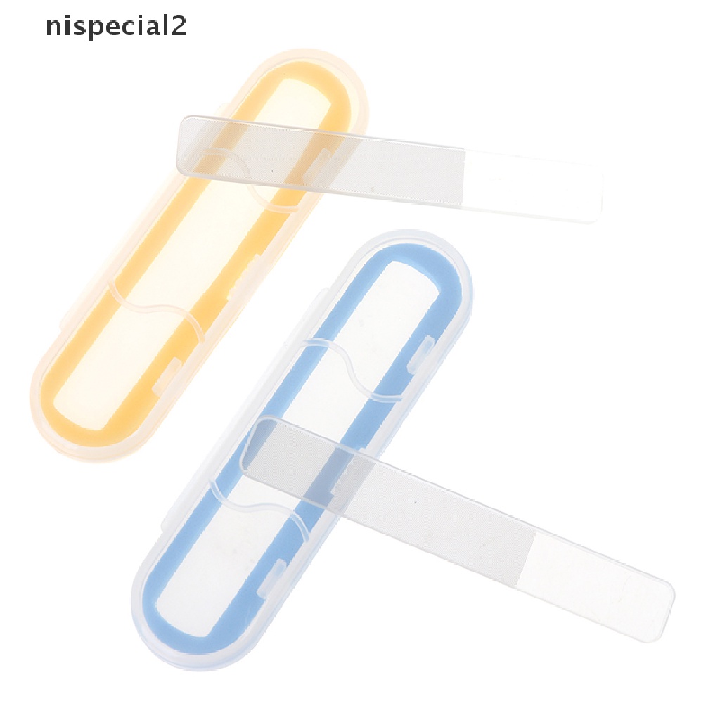 [nispecial2] 1Pc Crystal Nano Glass Nail File Nail Art Care Buffing Block Manicure File Tools [new]