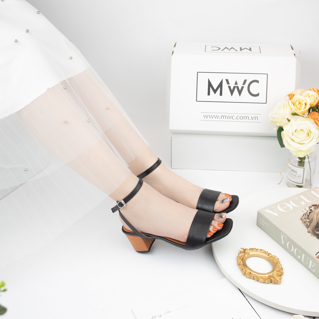Giày Sandal Cao Gót MWC Đế Vuông 5CM Đơn Giản Thời Thượng NUCG-3821