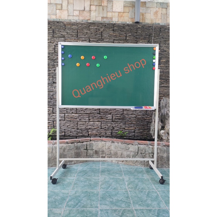 BẢNG TỪ XANH KẺ Ô 5X5 VIẾT PHẤN CÓ CHÂN DI ĐỘNG KÍCH THƯỚC 120 X 180CM TẶNG KÈM NAM CHÂM, LAU BẢNG