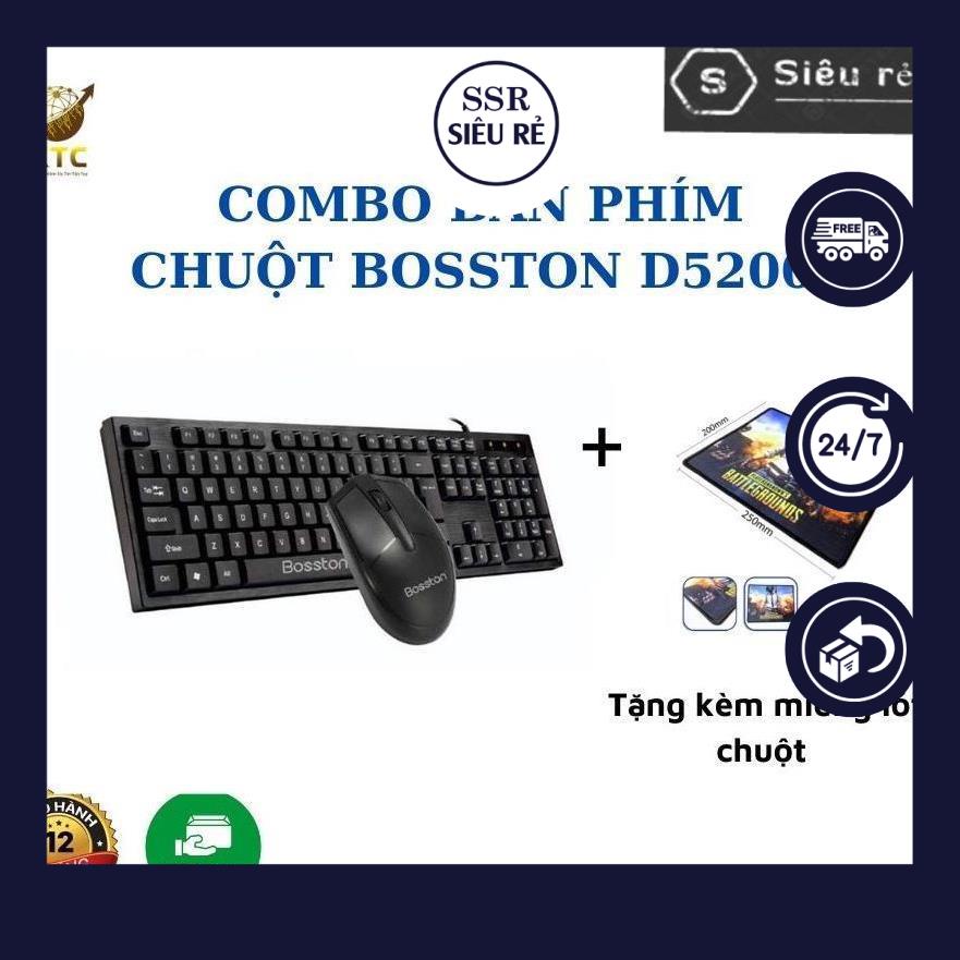 Bộ Bàn Phím Chuột SSR Bosston Model D5200 USB BH12T (PD85110)