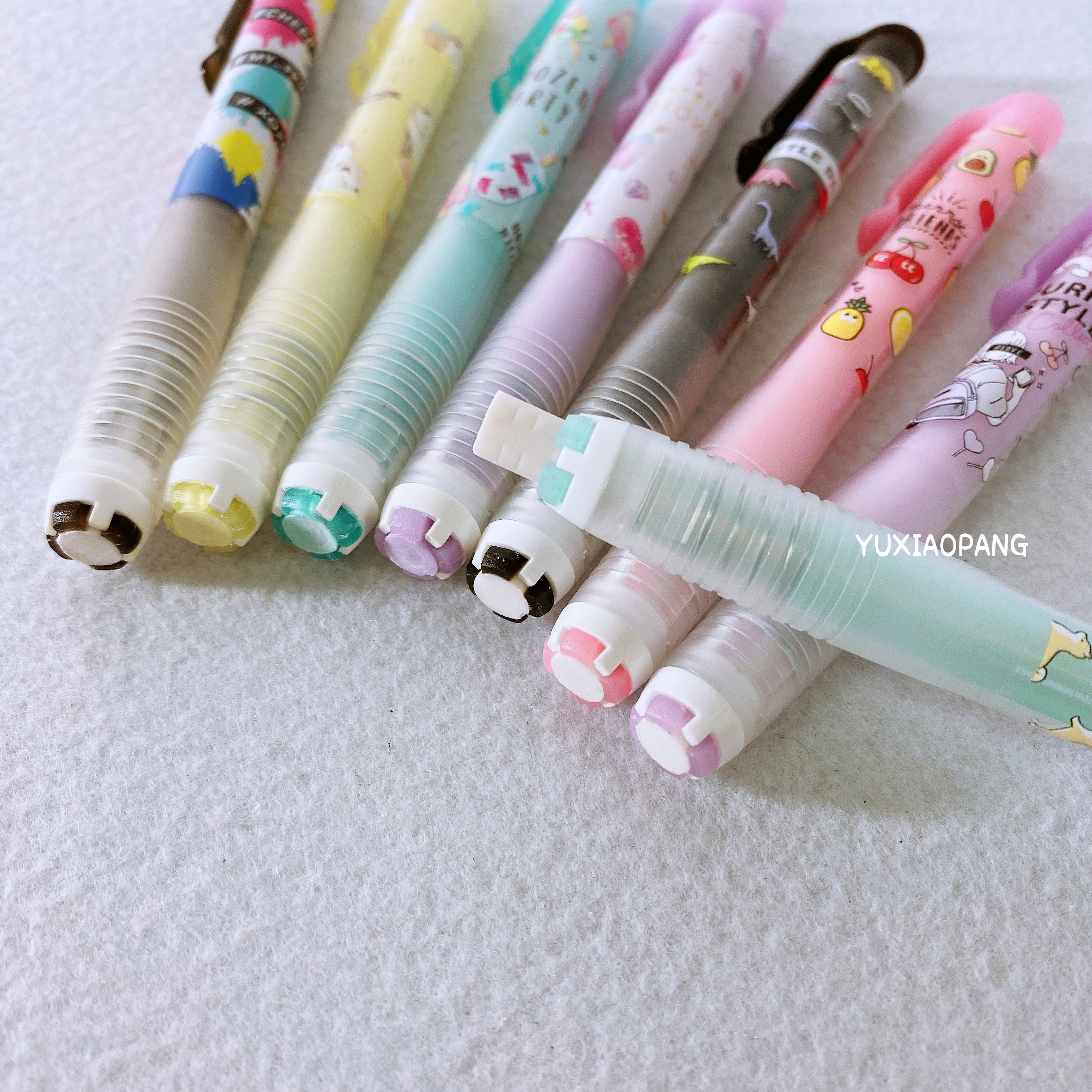 Fruit popsicle love graffiti little dinosaur Shiba Inu limited Japan Q-Lia pen-shaped eraser with refill