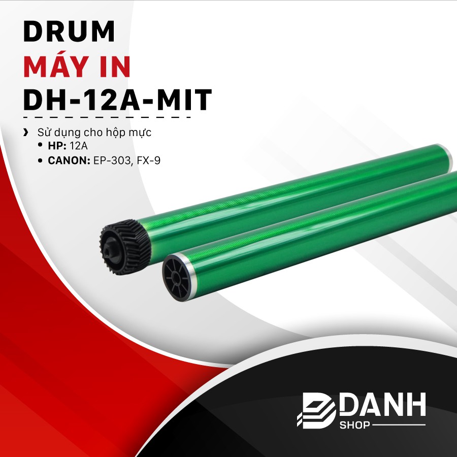 Drum/ Trống loại tốt MITSU- 12A/HP 1010/1020/1015/1018/1022/LBP 2900/3000/FX9-KÈM HÌNH THẬT