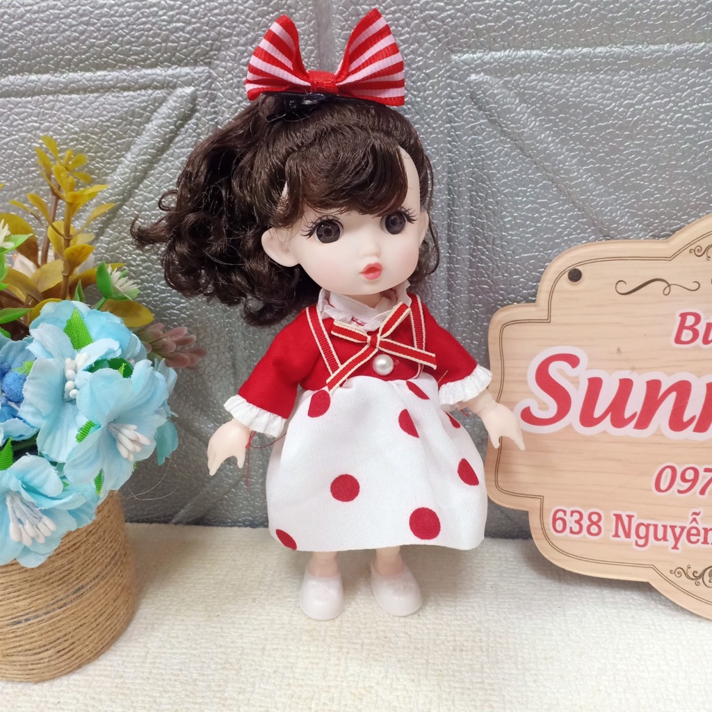 Búp Bê Em Bé Chu Mỏ Cao 16cm Kèm Đồ Mẫu Mới