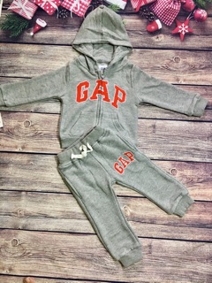 Bộ nỉ Gap basic màu ghi