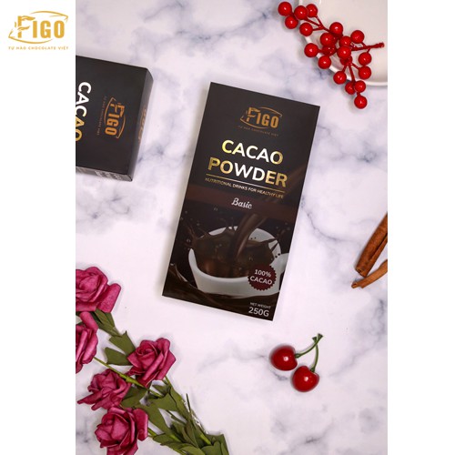 [Chính hãng] Bột Cacao nguyên chất Figo túi 250g trong pha chế và làm bánh