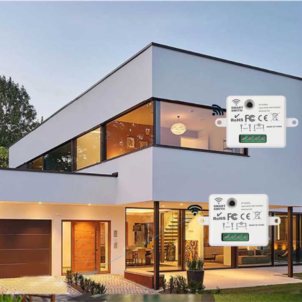 Hàng Có Sẵn Công Tắc Thông Minh Wifi Mini Tuya Bộ Điều Khiển Từ Xa Điện Thoại Di Động Dây Đơn Rf / Rf433 Wifi Cod
