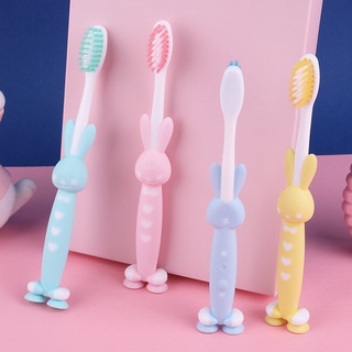Set 4 Bàn chải hình thú cho bé có đế hít