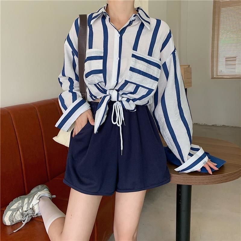 [SET SƠ MI ] Set Trang Phục Nữ, Set Đồ Cá Tính Áo Sơ Mi Kẻ Phối Quần Ngắn | BigBuy360 - bigbuy360.vn