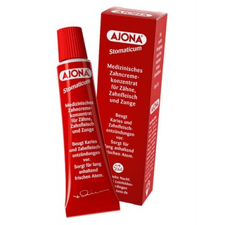Combo 2 tuýp kem đánh răng đánh bay mảng bám AJONA, 25ml, Đức