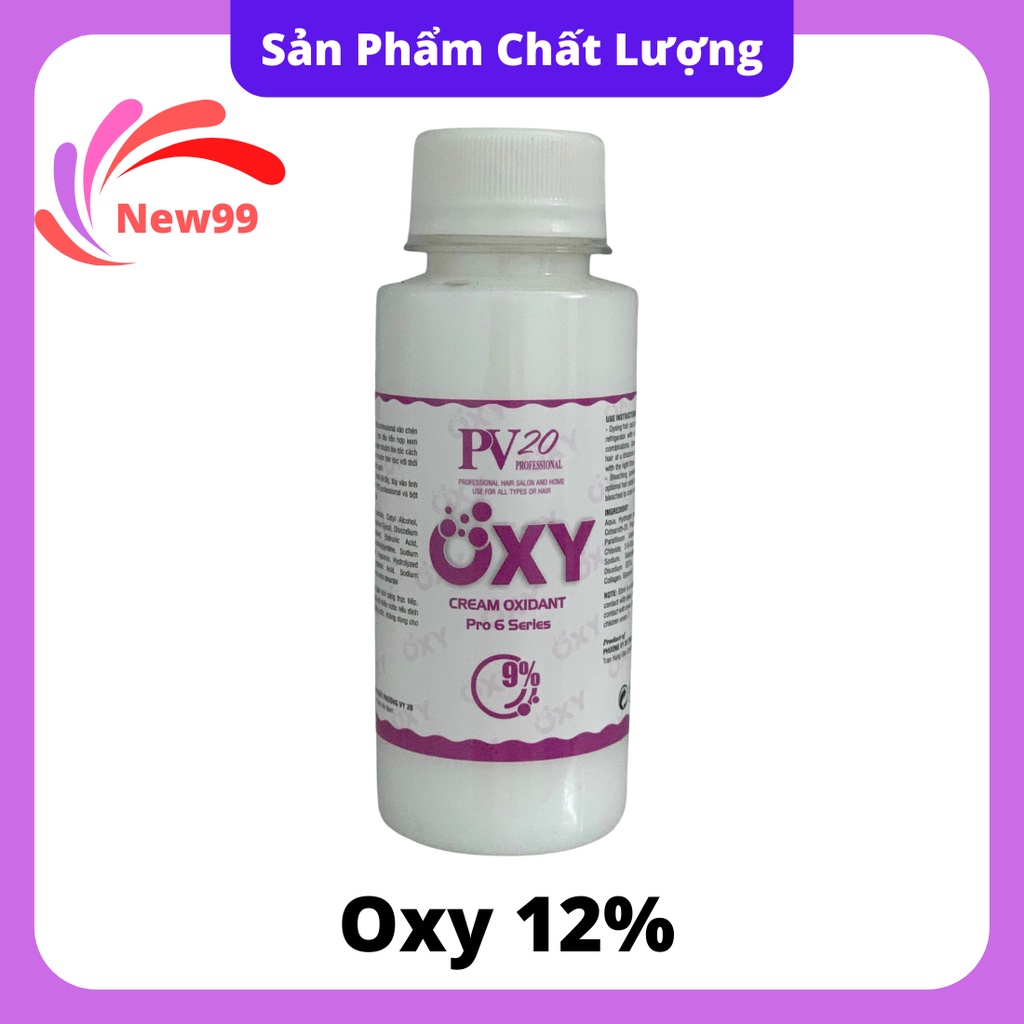 Oxy trợ nhuộm 100ml dành cho thuốc nhuộm tóc và bột tẩy tóc