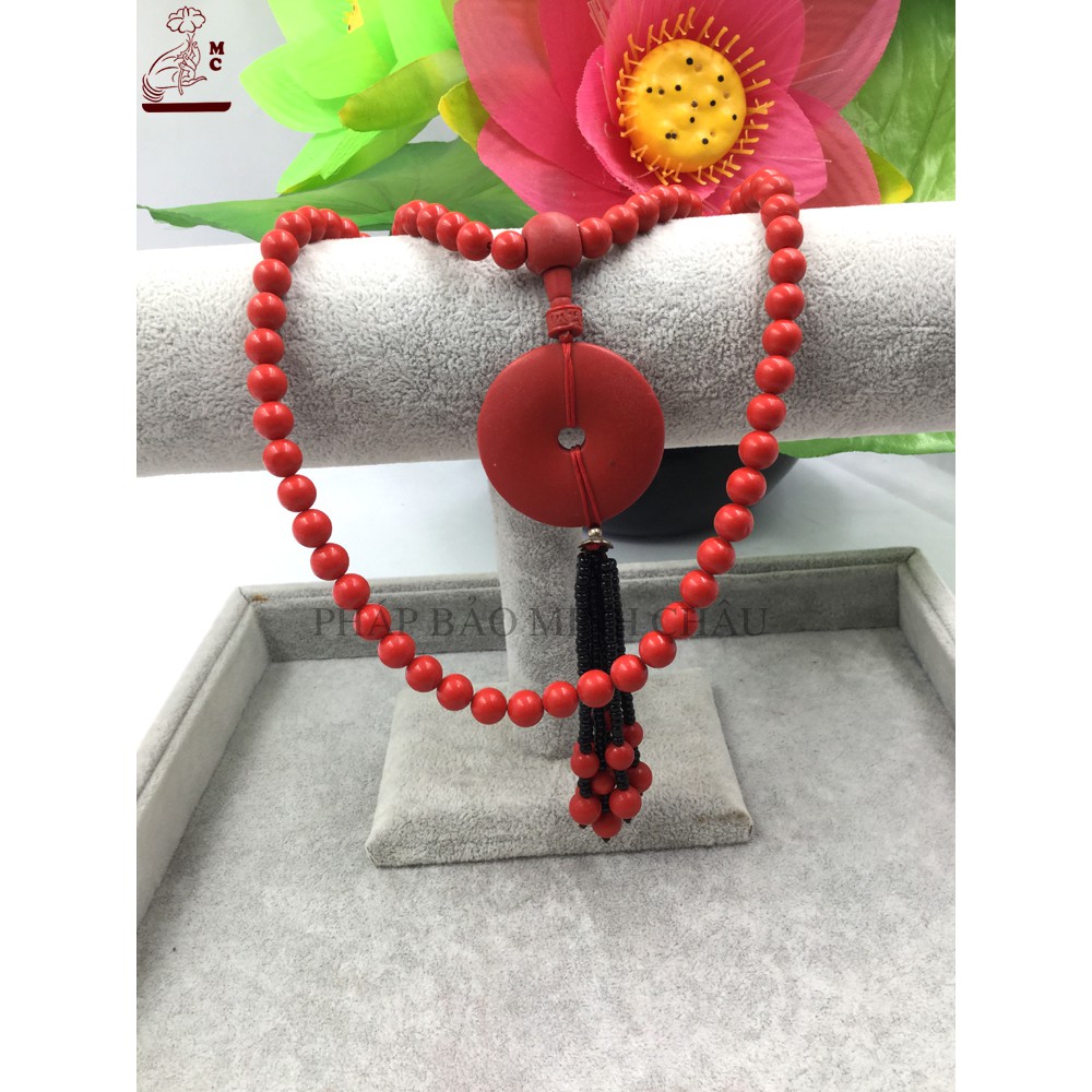 [Đặc biệt] Vòng tràng nhựa chu sa 8 ly