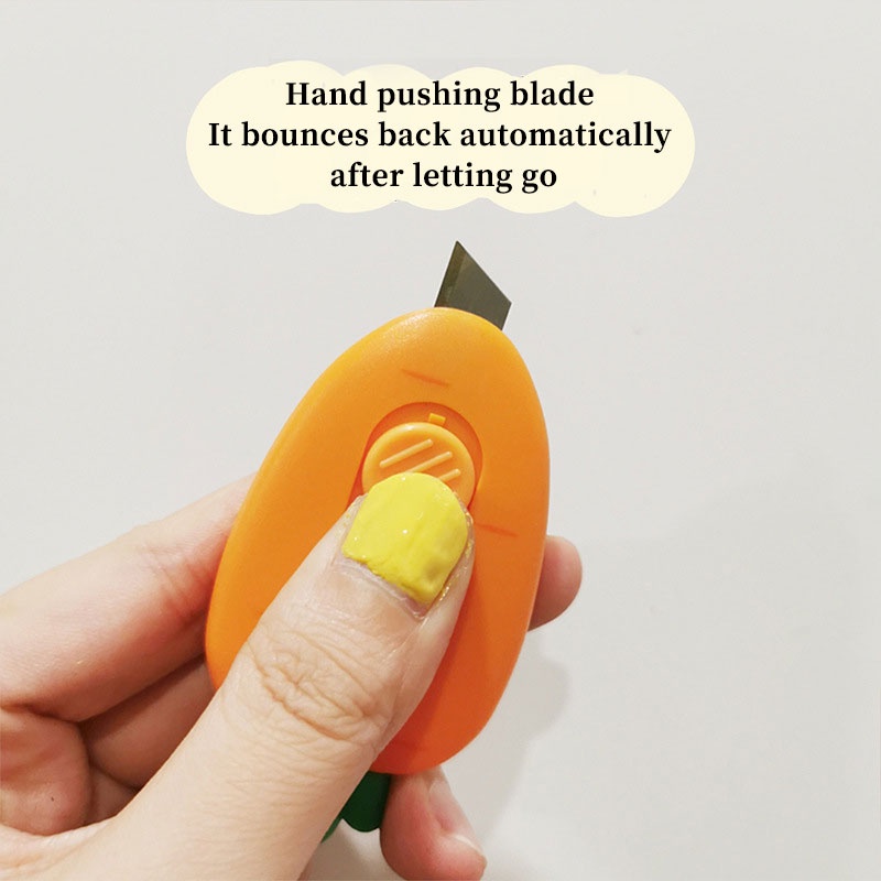Dao Cắt Cà Rốt / Dâu Tây / Cà Rốt Mini Dễ Thương Tiện Dụng Cho Học Sinh / Văn Phòng Diy