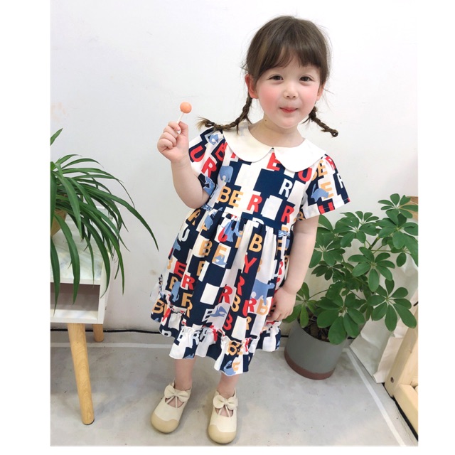 Váy cổ sen vải đũi