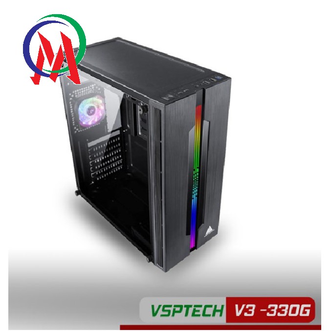 Vỏ Case máy tính gaming V3-330G có sẵn Led RGB