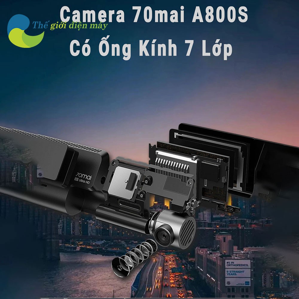 [Bản quốc tế] Camera 70mai Dash cam A800S - Bảo hành 12 tháng - Shop Thế Giới Điện Máy