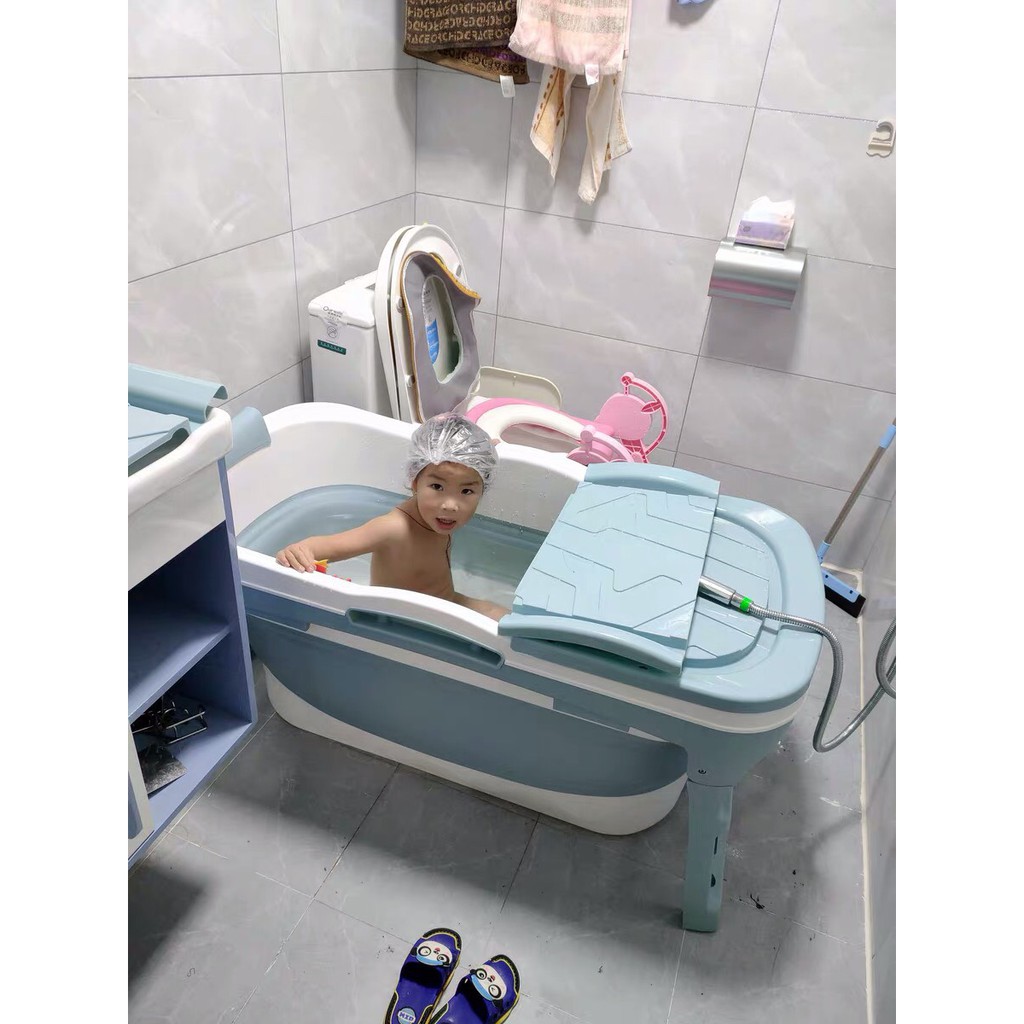 BỒN TẮM GẤP GỌN THÔNG MINH - CHẬU TẮM - DU THUYỀN cho gia đình tắm xông hơi, thư giãn, làm bể bơi cho bé - LB315214