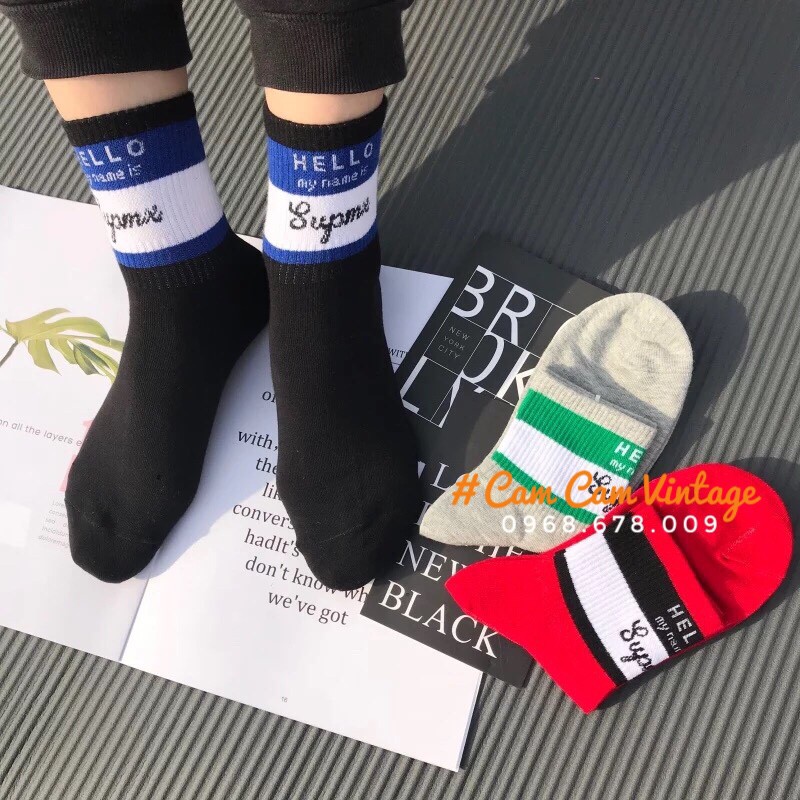 TẤT CAO CỔ NAM VỚ CAO CÔ NỮ TẤT UNISEX ULZZANG CỔ CAO CÁ TÍNH