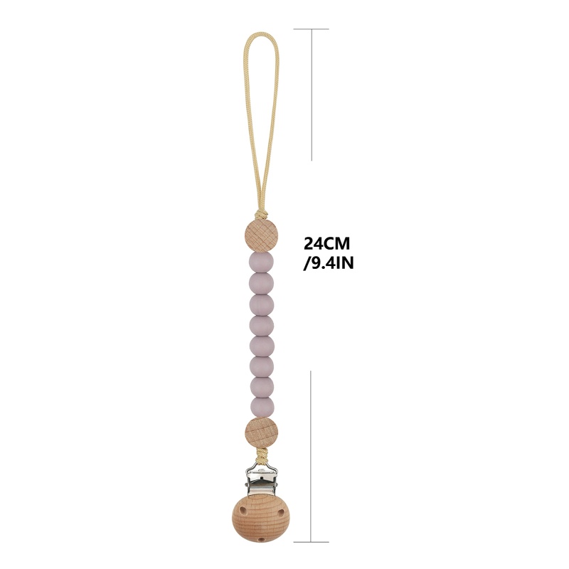 Giá Đỡ Núm Vú Giả Dạng Chuỗi Hạt Bằng Silicone Tiện Lợi Dành Cho Trẻ Sơ Sinh
