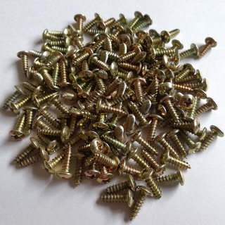 Combo 10-30-50 ốc vít, đinh vít, vít gỗ, vít treo tranh ảnh 12mm màu vàng đồng