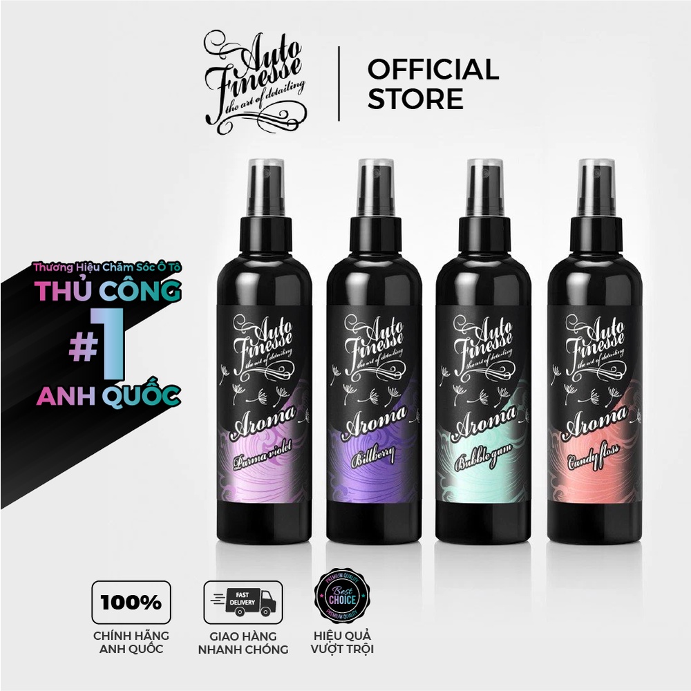 Nước hoa, phun vào thảm xe dưới chân Auto Finesse - AROMA SPRAY 250ML MIXED